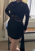 Lace wrap dress