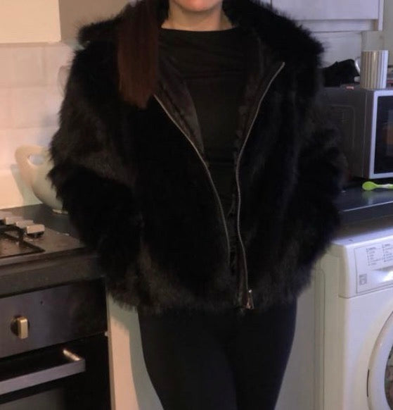 Faux fur jacket